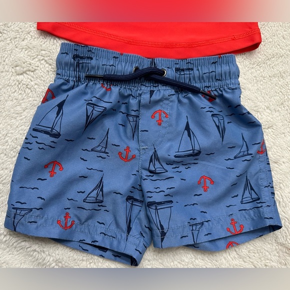 Boys swimsuit Sailor Rash Guard Set - Picture 5 of 7